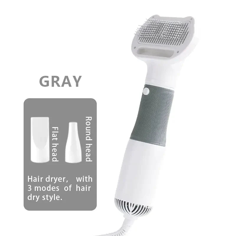 Synapik Pet Hair Dryer Comb - 3 in 1 Effortless Grooming Tool for Pets
