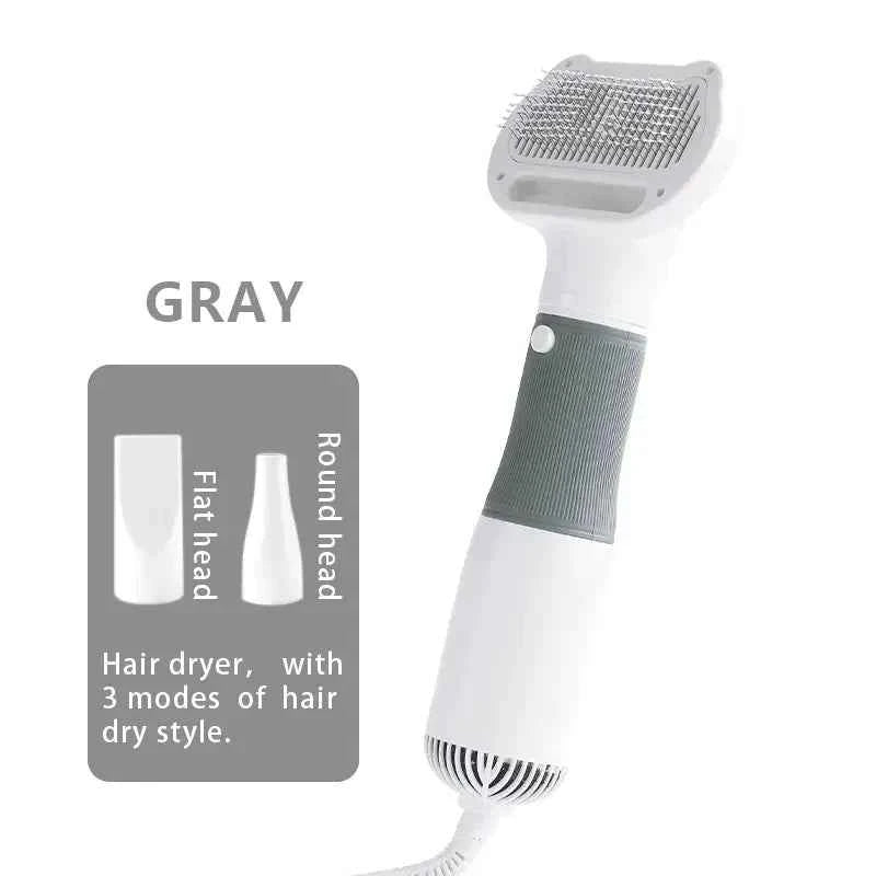 Synapik Pet Hair Dryer Comb - 3 in 1 Effortless Grooming Tool for Pets