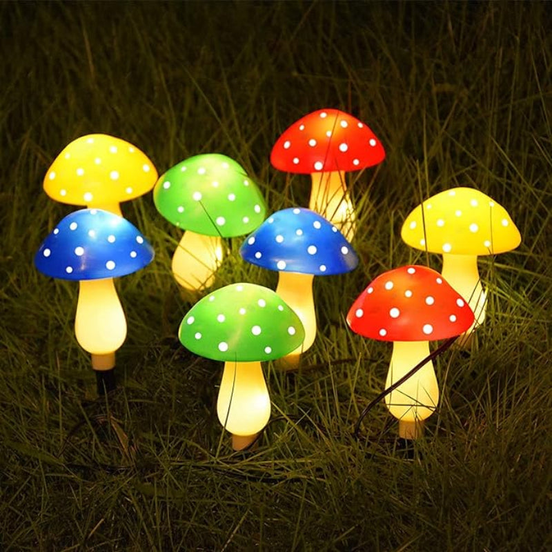 Synapik Colorful Solar Mushroom Lights