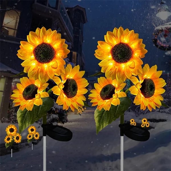 Synapik Waterproof Solar Sunflower Light