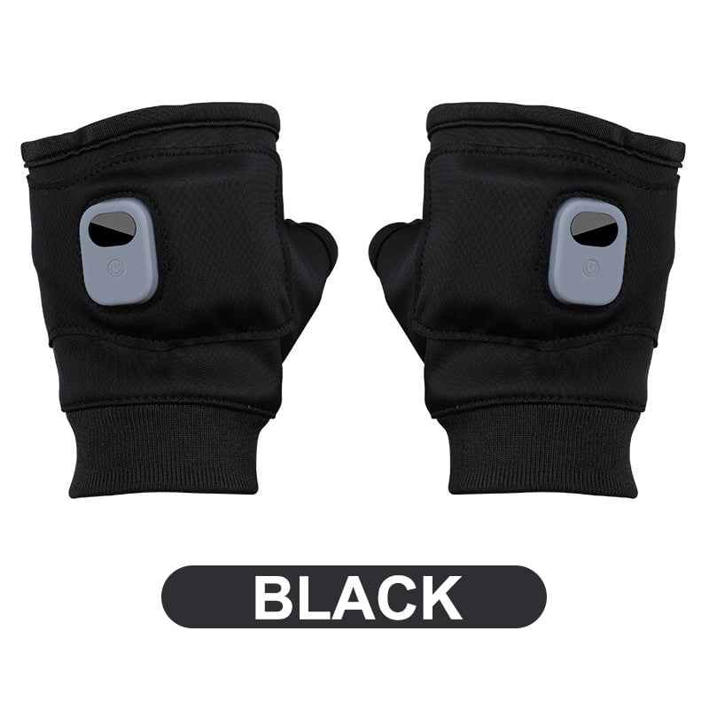 Synapik USB Adjustable heating gloves with digital display