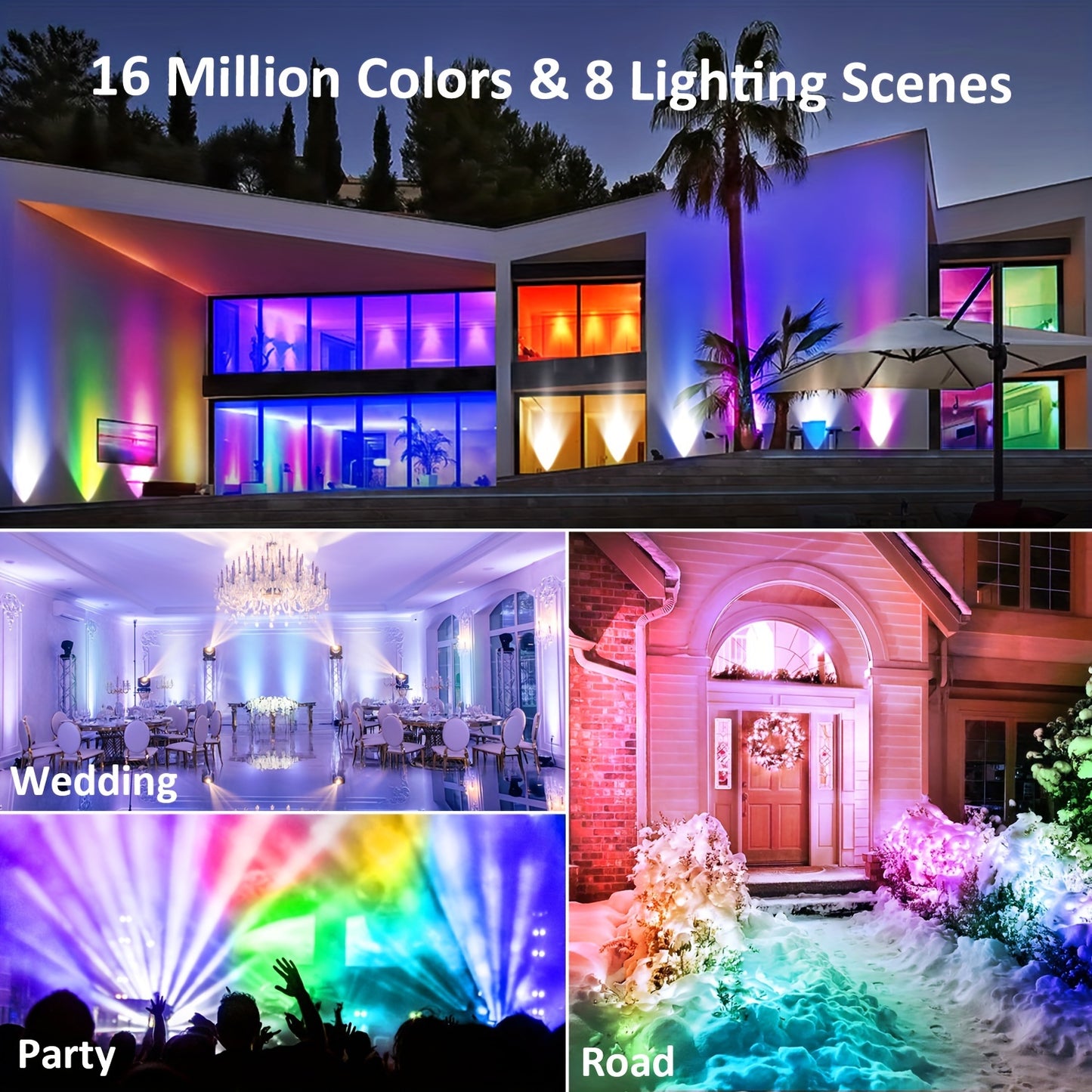 Synapik LED RGB Outdoor Floodlight