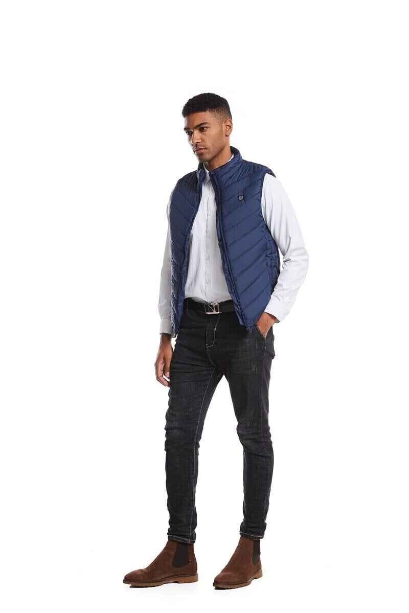 Synapik Two-touch LED Controller Heated Vest For Men & Women