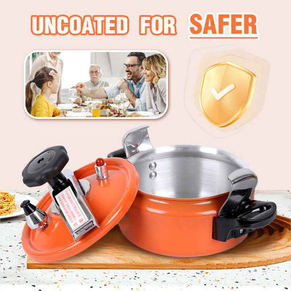Synapik Uncoated Explosion-Proof Pressure Cooker Mini for Safe Cooking