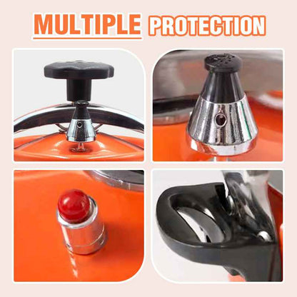 Synapik Uncoated Explosion-Proof Pressure Cooker Mini for Safe Cooking