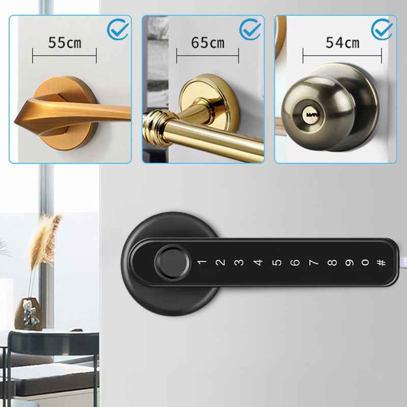 Synapik Fingerprint Smart Door Lock Handle With Bluetooth APP Control