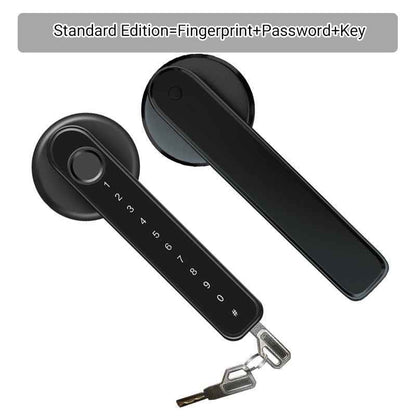 Synapik Fingerprint Smart Door Lock Handle With Bluetooth APP Control