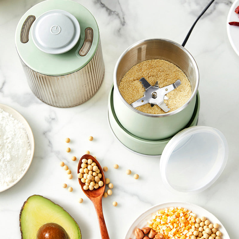 Synapik Multi-Functional Grain Grinder - Double Layer Design for Versatile Grinding