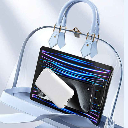 Synapik Multifunctional Portable Charger with Built-in Plug for On-the-Go Power