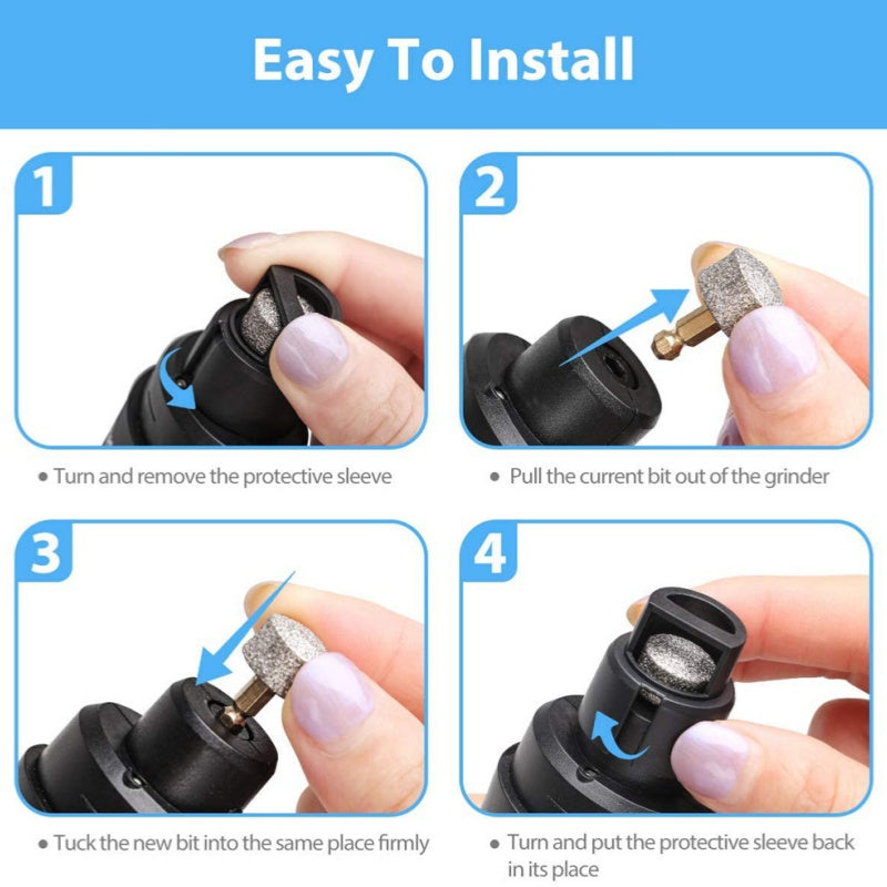 Synapik Pet Nail Grinder Set for Effortless Grooming and Safety