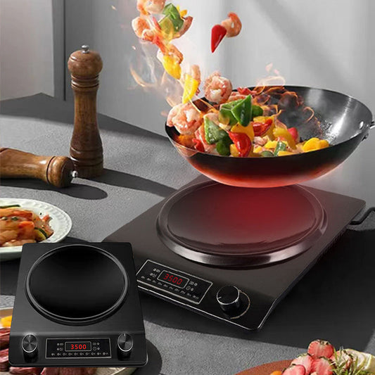 Synapik 3500W Induction Cooktop with 10 Temperature Levels for Effortless Cooking