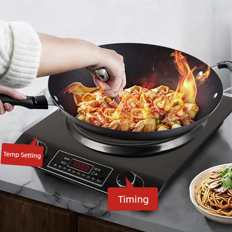 Synapik 3500W Induction Cooktop with 10 Temperature Levels for Effortless Cooking