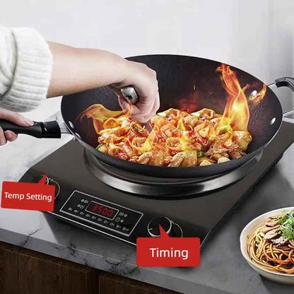 Synapik 3500W Induction Cooktop with 10 Temperature Levels for Effortless Cooking