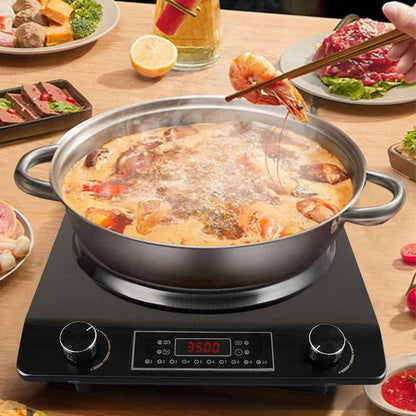 Synapik 3500W Induction Cooktop with 10 Temperature Levels for Effortless Cooking