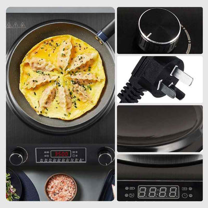 Synapik 3500W Induction Cooktop with 10 Temperature Levels for Effortless Cooking