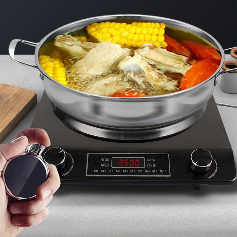 Synapik 3500W Induction Cooktop with 10 Temperature Levels for Effortless Cooking