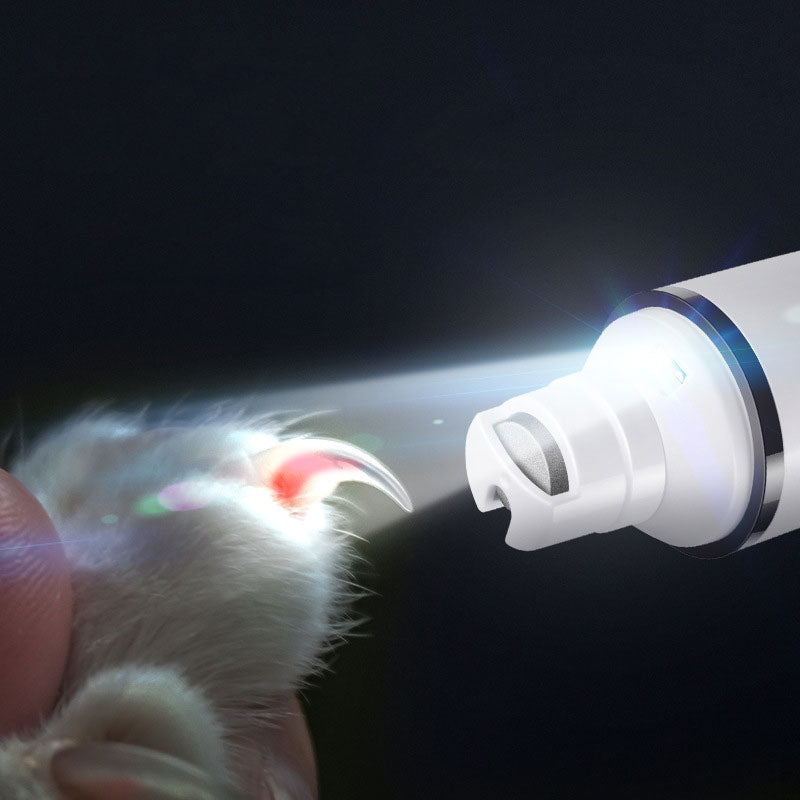 Synapik Super Quiet Pet Nail Grinder with LED Light for Effortless Grooming