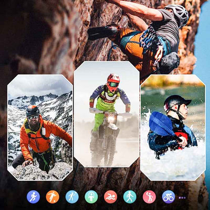 Synapik 2025 Health Guardian - Smartwatch with Fall Detection, SOS Call, Temperature Monitoring, UKCA Certified