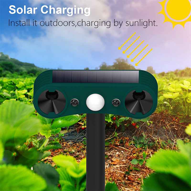 Synapik Solar Motion Sensor Outdoor Alarms for Repelling