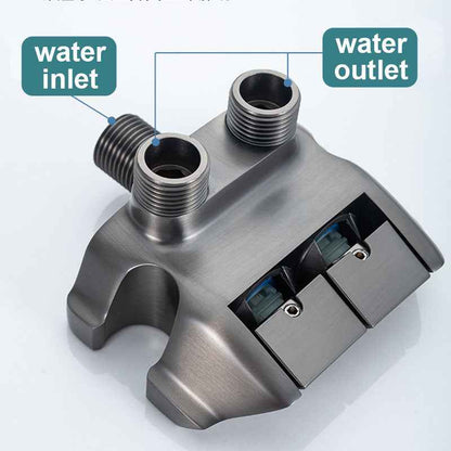 Synapik Dual Control Valve Bidet Sprayer Set - 1-In-2-Out Design