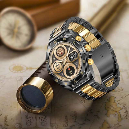 Synapik 1.43" HD Waterproof Bluetooth Health Monitor Watch