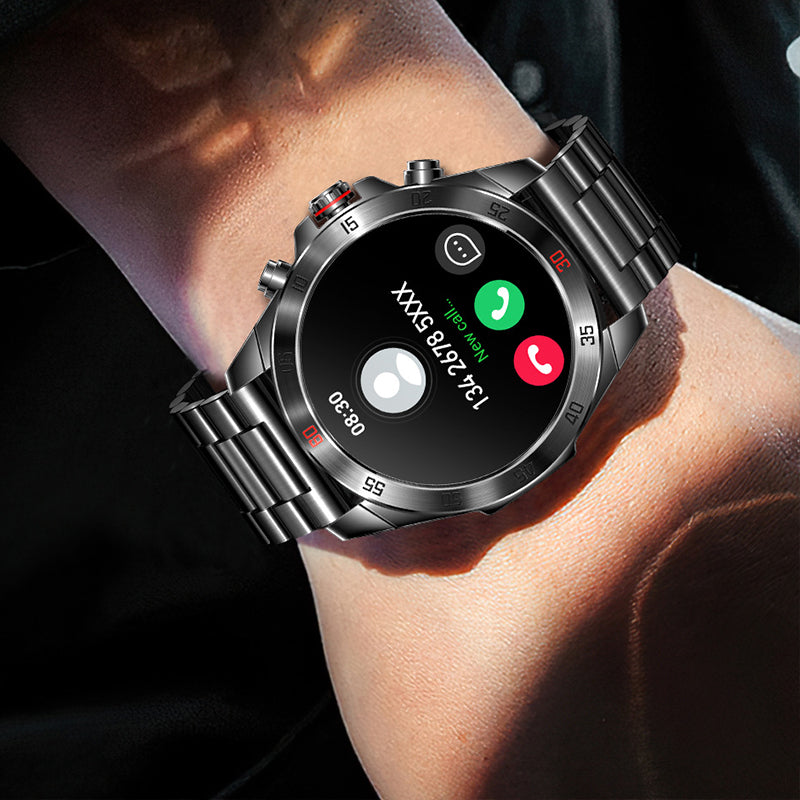 Synapik 1.43" HD Waterproof Bluetooth Health Monitor Watch