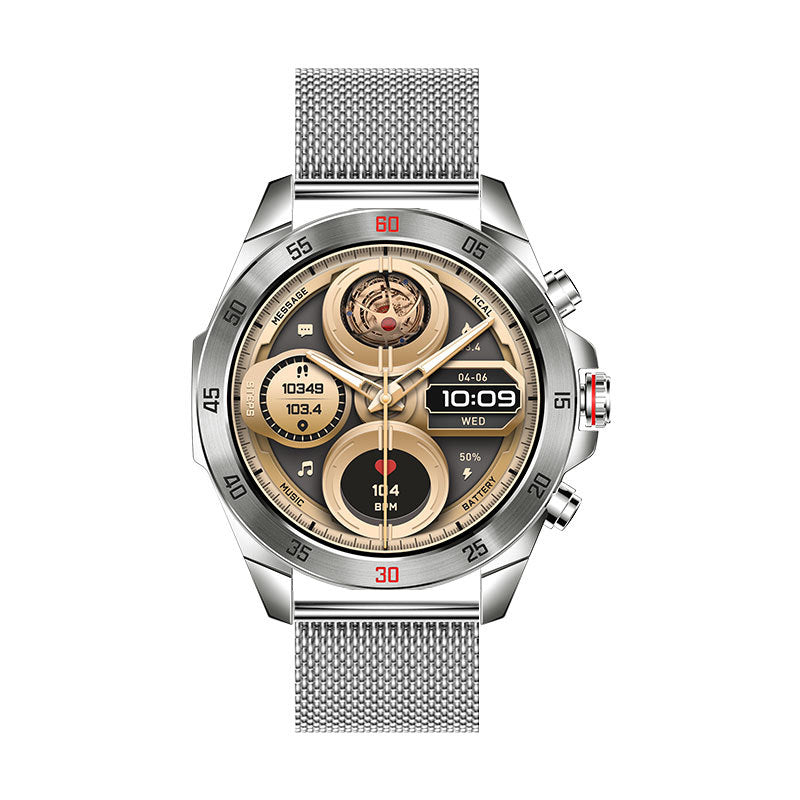 Synapik 1.43" HD Waterproof Bluetooth Health Monitor Watch