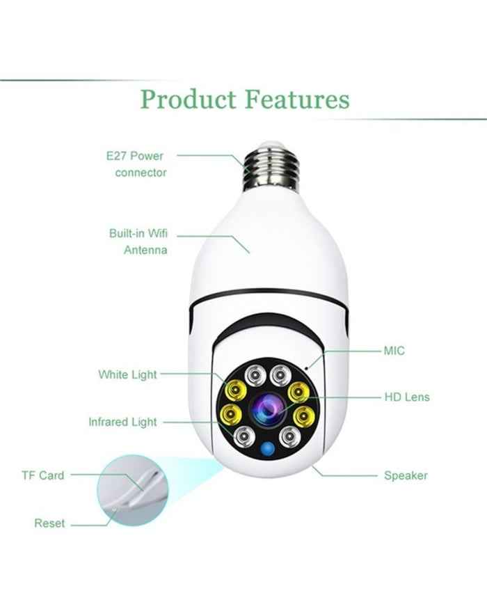 Synapik Wireless WiFi Light Bulb Camera Security Cam Grab Yours Now