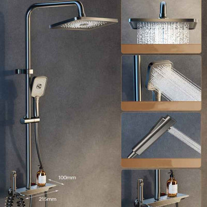 Synapik Intelligent Pressurized Thermostatic Digital Display Shower Faucet Set