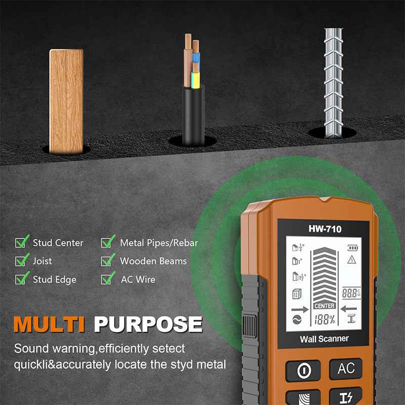 Synapik Multifunctional Handheld Metal & Wall Detector