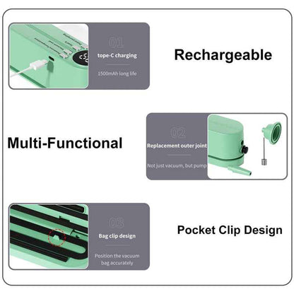 Synapik Portable Plastic Mini Sealer for Easy Packing