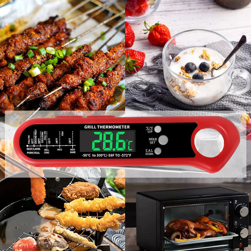 Synapik Instant Read Thermometer for Cooking - Precision Temperature Measurements for Perfect Results