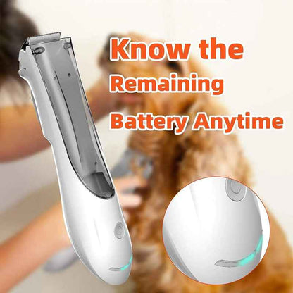 Synapik Pet Shaver with Suction and Recycling Bin for Effortless Grooming