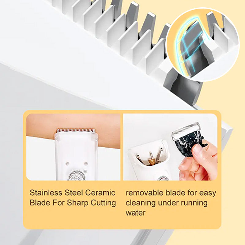 Synapik Pet Shaver with Suction and Recycling Bin for Effortless Grooming