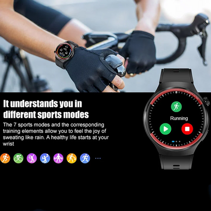 Synapik Smart Health Monitoring Watch - Track Your Wellness with Bluetooth Technology