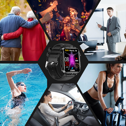 Synapik Smart Health Watch - Advanced Bluetooth Fitness Tracker