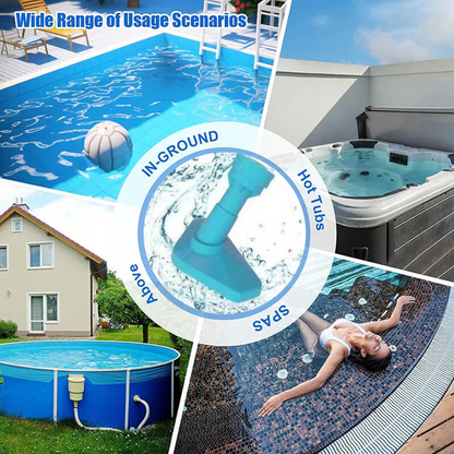 Synapik 3 in 1 Cordless Pool Vacuum Cleaner - Rechargeable and Efficient