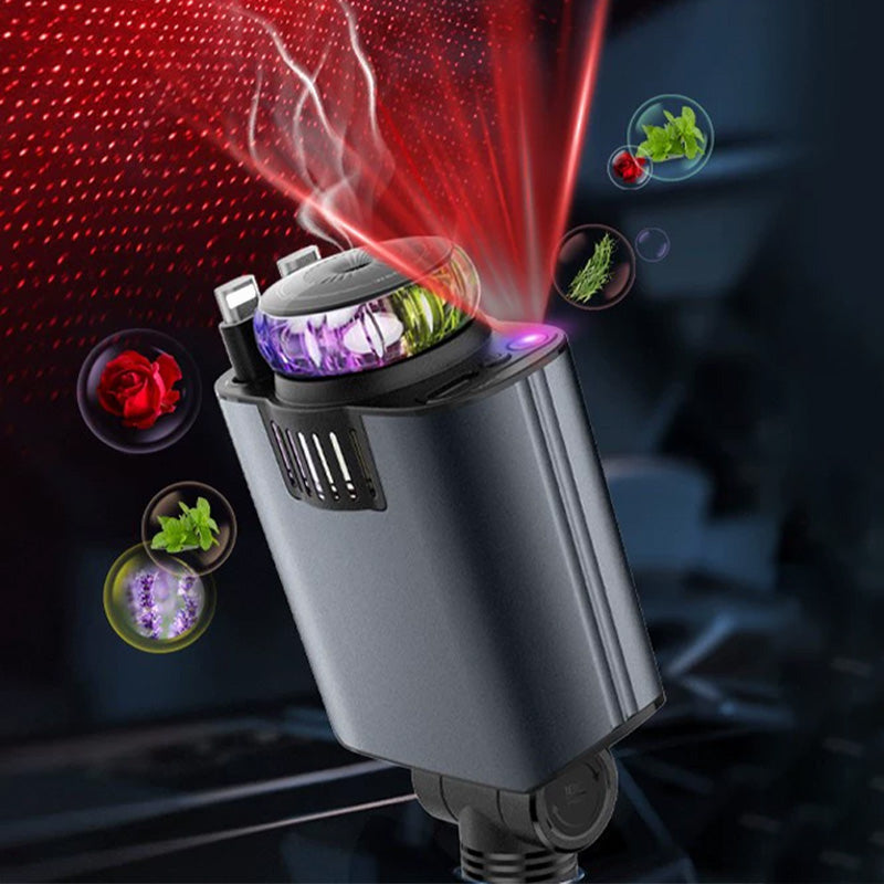 Synapik 5-in-1 Charger Aroma Diffuser with Starlight Ceiling Features