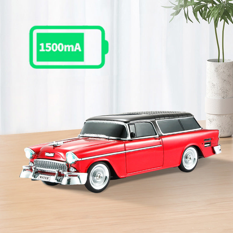 Synapik Retro Car Speaker - Vintage Style Wireless Bluetooth Sound System