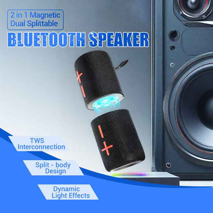 Synapik Bluetooth Speaker - 2 in 1 Magnetic Dual Splittable Design