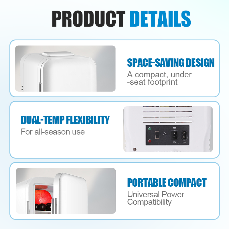 Synapik 4L Mini Car Refrigerator - Portable Cooling Solution for Travel