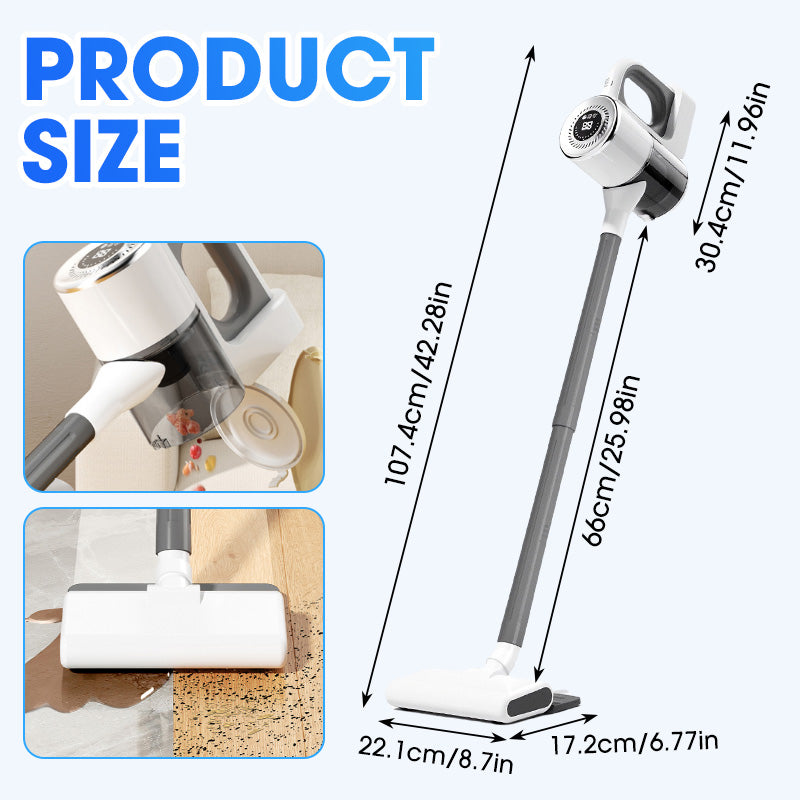 Synapik Cordless Vacuum Cleaner - 2-in-1 High Power for Ultimate Cleaning Flexibility