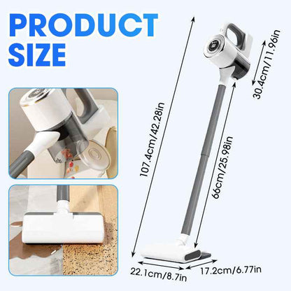 Synapik Cordless Vacuum Cleaner - 2-in-1 High Power for Ultimate Cleaning Flexibility