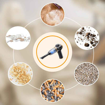 Synapik Wireless Handheld Car Vacuum Cleaner Set - Multi-Function Design for Ultimate Cleanliness