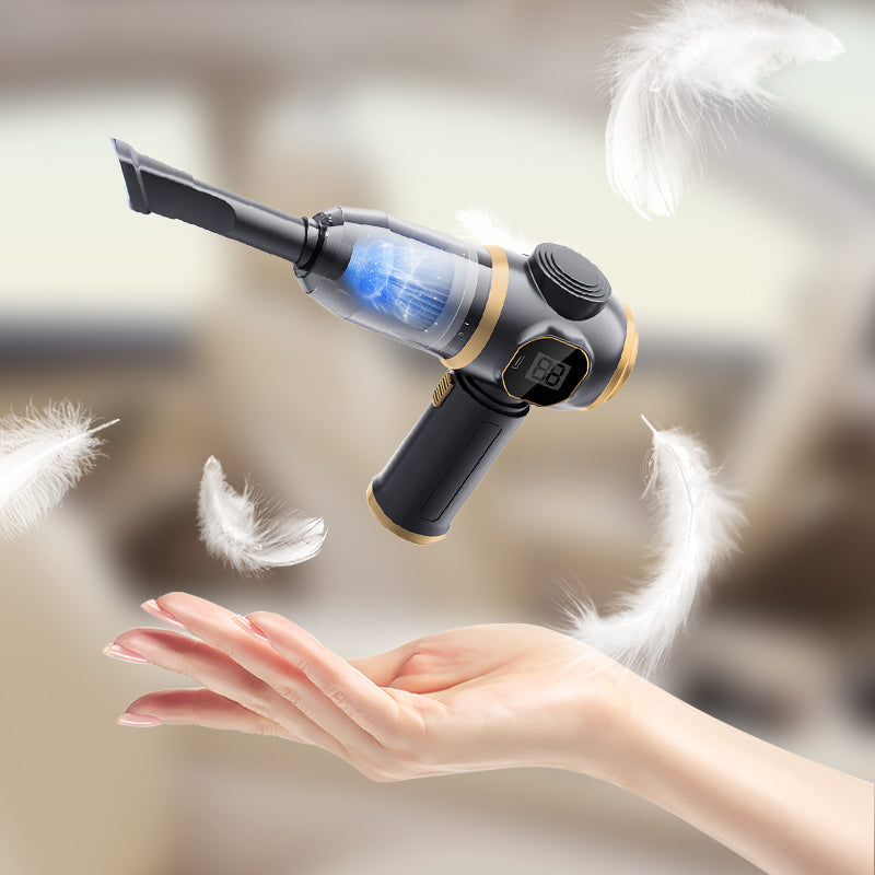 Synapik Wireless Handheld Car Vacuum Cleaner Set - Multi-Function Design for Ultimate Cleanliness