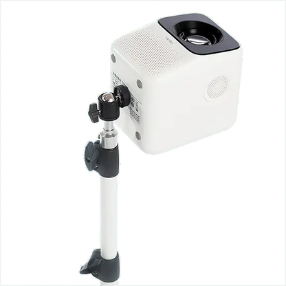 Synapik Foldable Projector Stand - White Floor Stand for Stability and Portability