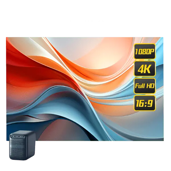 Synapik ALR Portable Projector Screen Pro - Foldable and Easy to Carry